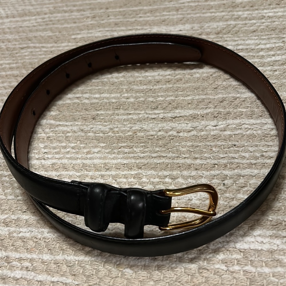 Black Genuine Leather Belt